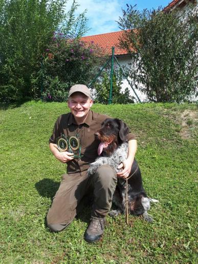 Kaja mit ihrem Führer Markus Ringer - Sieger der OÖ Landes-VGP